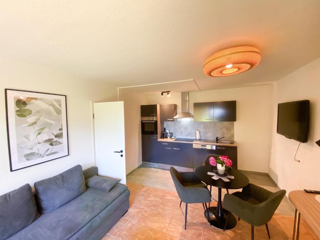 TV a/nebo společenská místnost v ubytování Wohlfühlhotel Sonnengarten