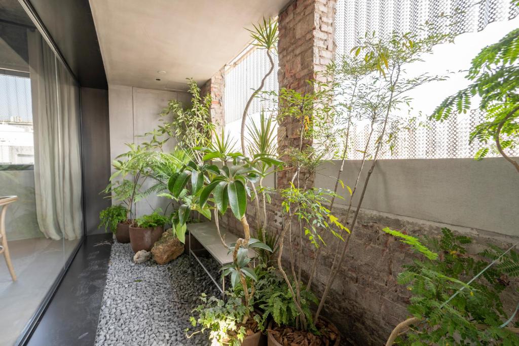 Zahrada ubytování Jiangnan House Nantou