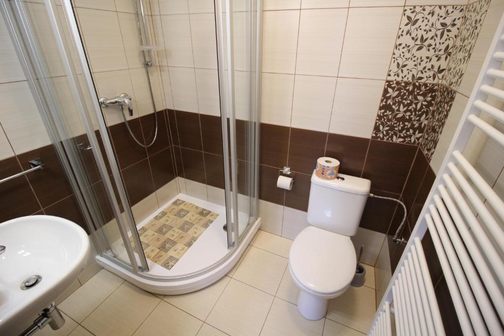 Koupelna v ubytování Penzion Chalupka II