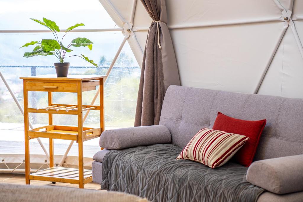 Posezení v ubytování Tocuma Glamping
