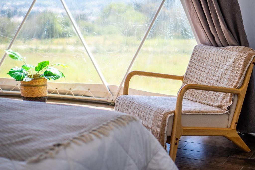 Posezení v ubytování Tocuma Glamping