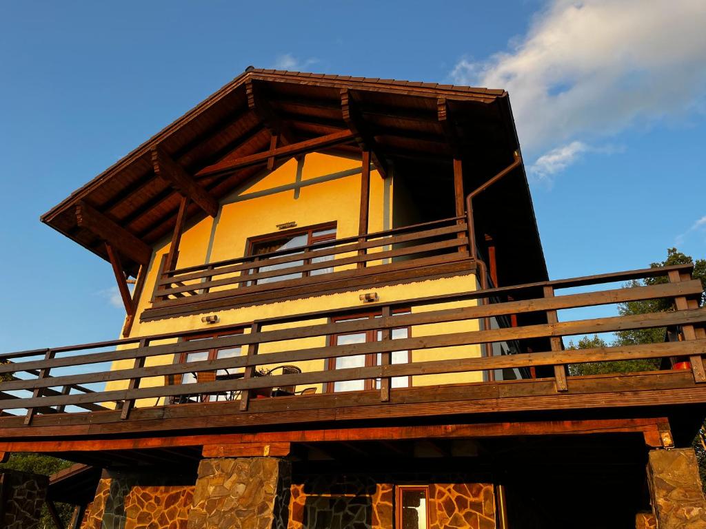 Balkón nebo terasa v ubytování The White House Sohodol