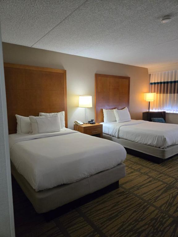 Postel nebo postele na pokoji v ubytování DoubleTree by Hilton Rochester
