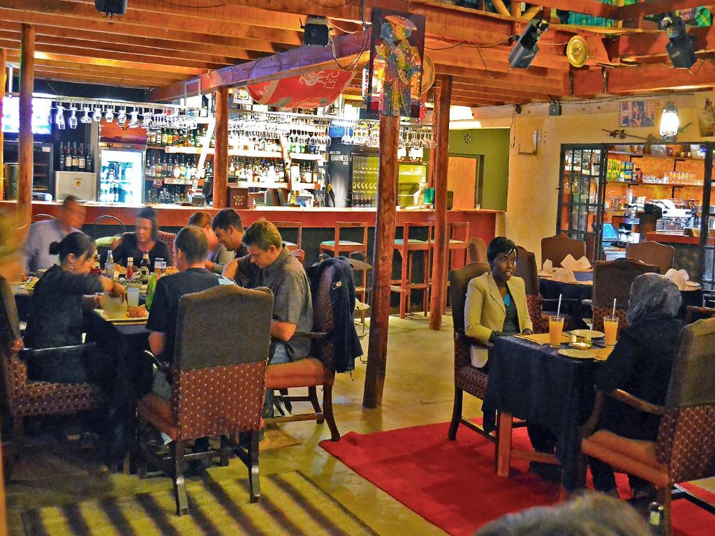 Restaurace v ubytování Kongoni Camp