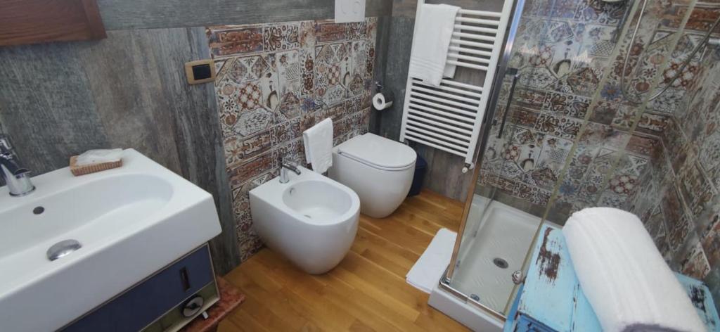 Koupelna v ubytování B&B Della Via Francigena
