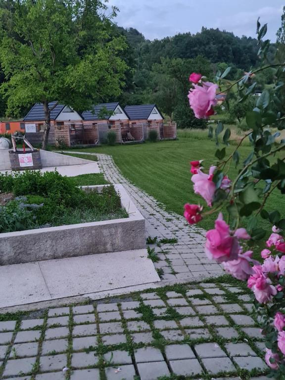 Zahrada ubytování River resort Savinja