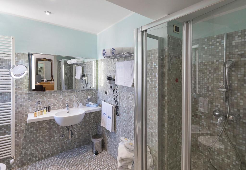 Koupelna v ubytování Hotel Palazzo Papaleo