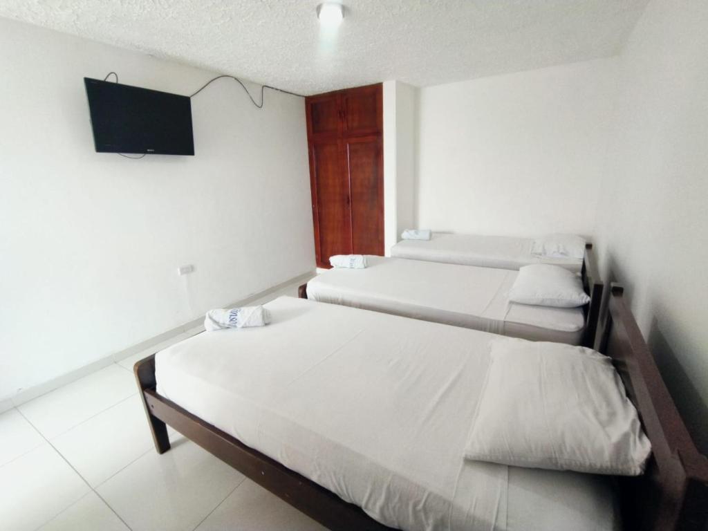 Postel nebo postele na pokoji v ubytování Hotel Winsor