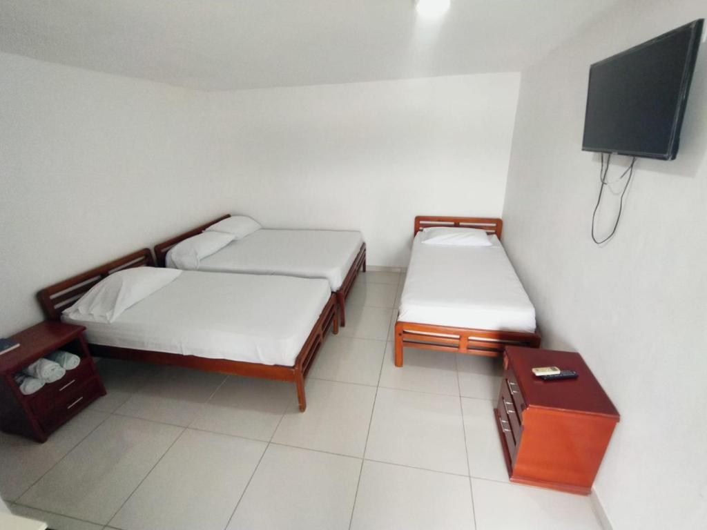 TV a/nebo společenská místnost v ubytování Hotel Winsor