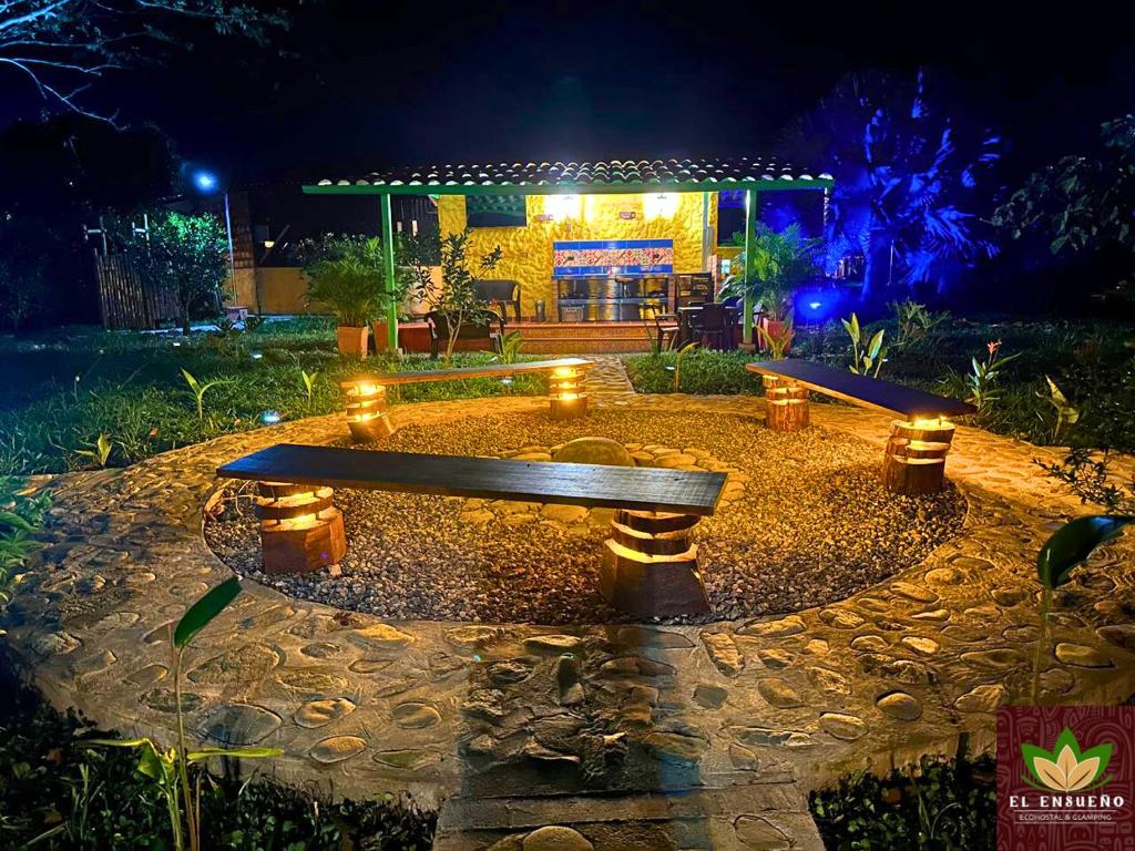Zahrada ubytování El Ensueño Ecohostal & Glamping