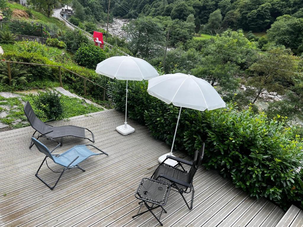 Zahrada ubytování Paradiso in verzasca Motta