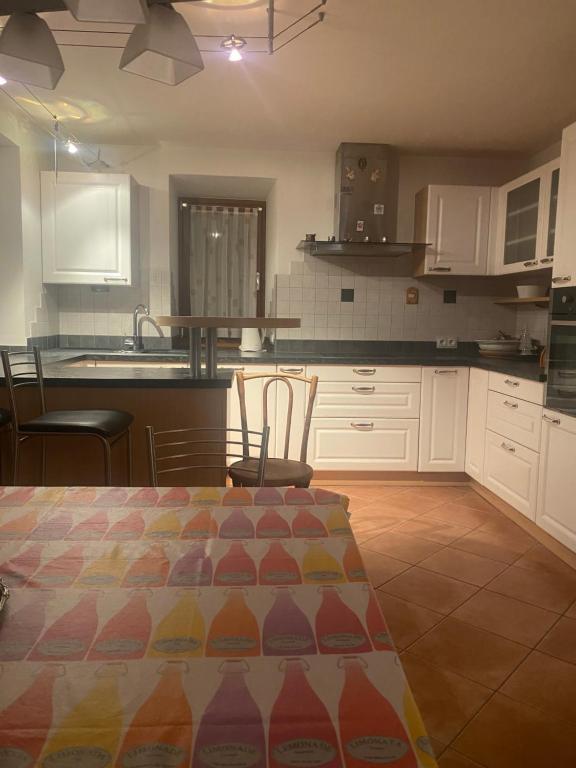 Kuchyň nebo kuchyňský kout v ubytování Hotel Rodes