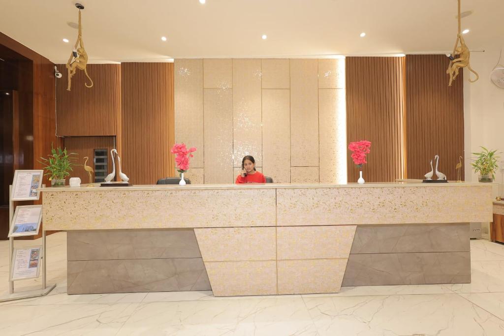 Vstupní hala nebo recepce v ubytování Rubystone Shiv Vilas Palace