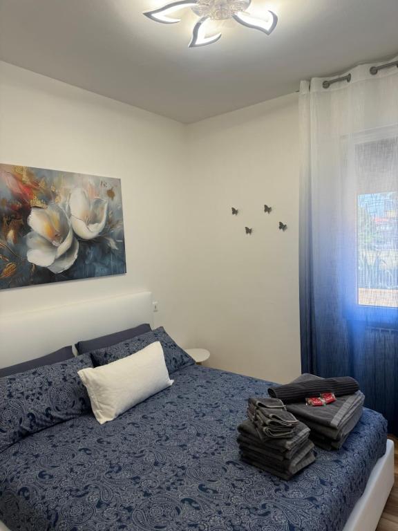 Ένα ή περισσότερα κρεβάτια σε δωμάτιο στο Iris home