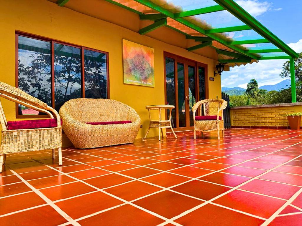 Patio nebo venkovní prostory v ubytování El Ensueño Ecohostal & Glamping