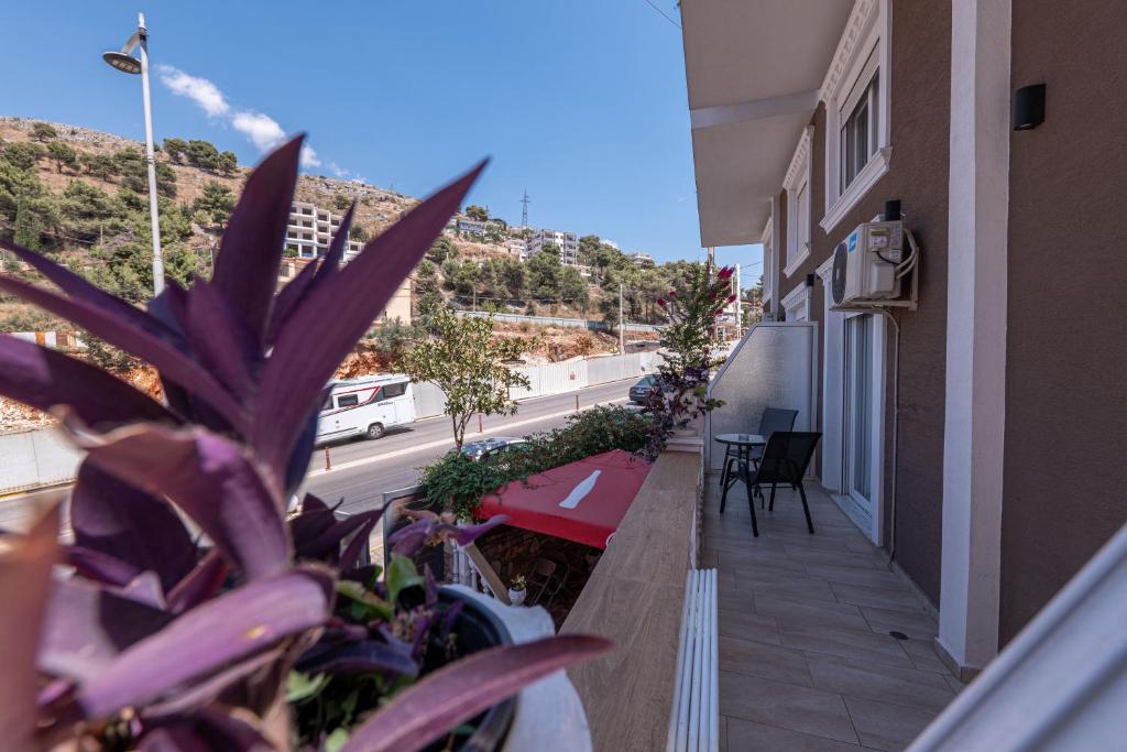Balkón nebo terasa v ubytování Hotel Elite Sarande