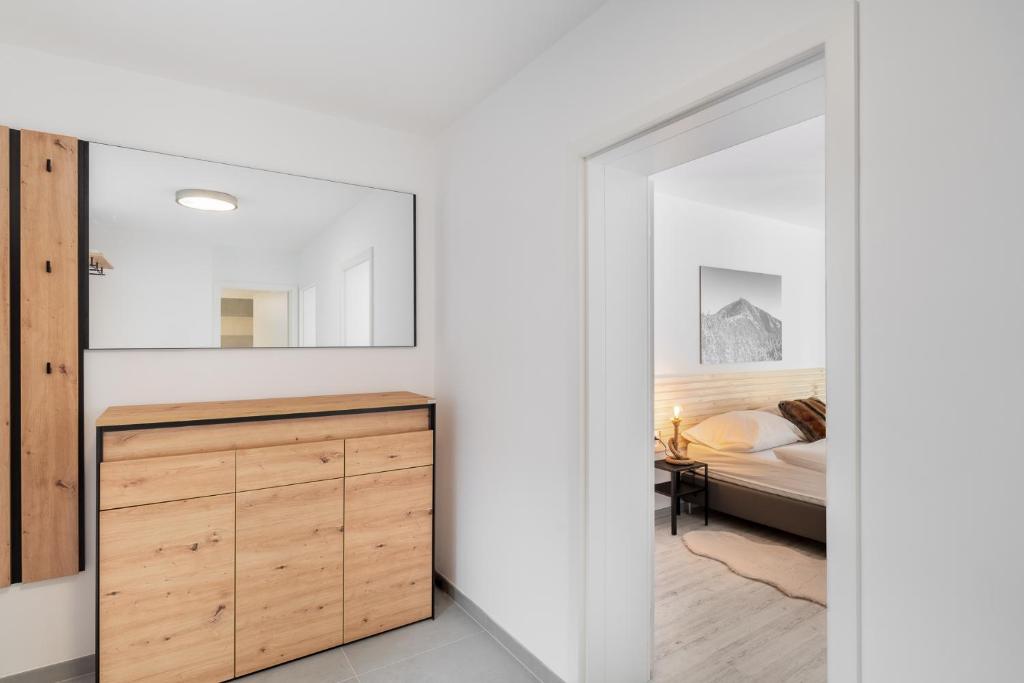 Postel nebo postele na pokoji v ubytování Apart Jasmin