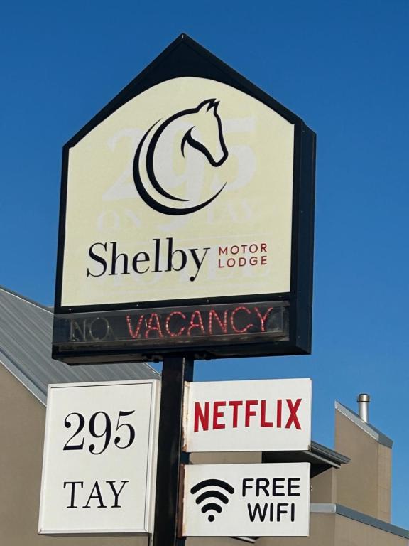 Certifikát, hodnocení, plakát nebo jiný dokument vystavený v ubytování Shelby Motor Lodge