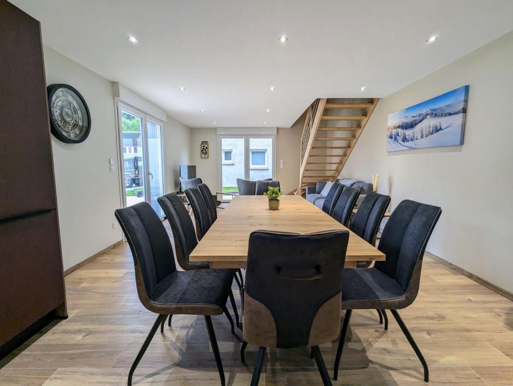 Χώρος καθιστικού στο Maison Gite Le Skieur