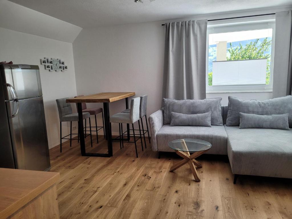 Istumisnurk majutusasutuses Ferienwohnung Zeiger