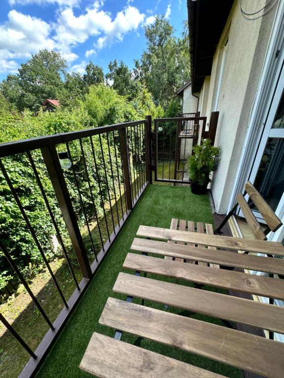 Balkón alebo terasa v ubytovaní Dekoratoria Apartments
