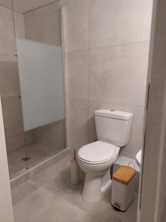 Vannituba majutusasutuses Apomero Apartment in Rochari Panormos