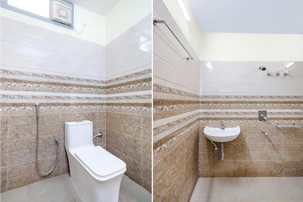 Koupelna v ubytování FabHotel Karthikeya Residency - Tirupati Bus Stand - 900m