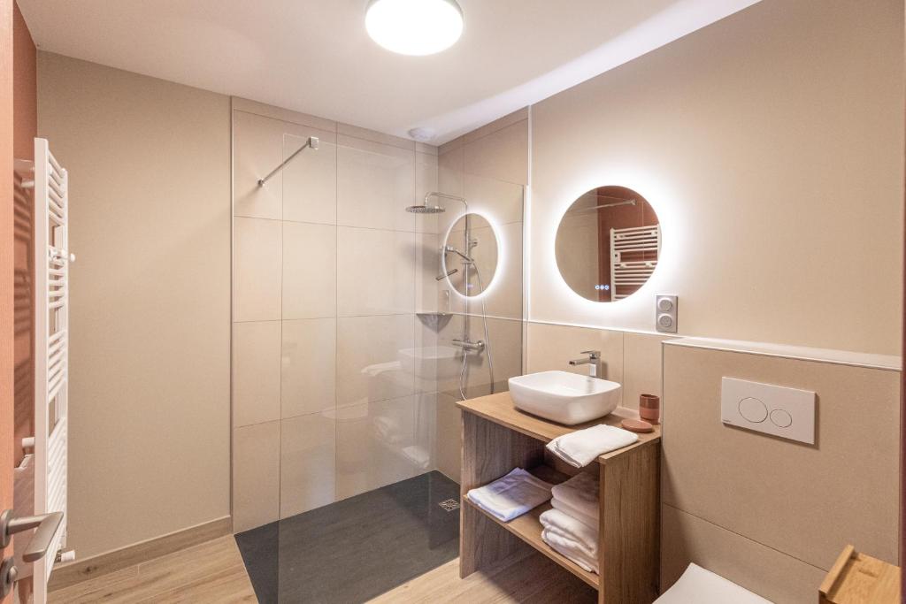 Koupelna v ubytování Chambres D'hôtes Casa Della