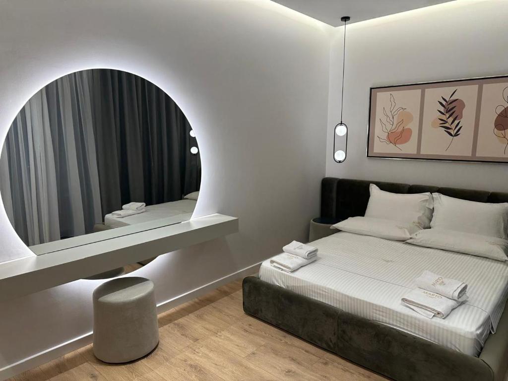 Postel nebo postele na pokoji v ubytování Villa MARTO