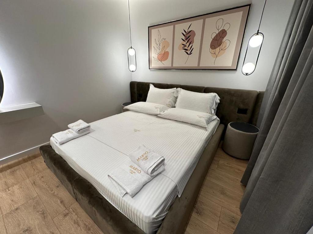 Postel nebo postele na pokoji v ubytování Villa MARTO