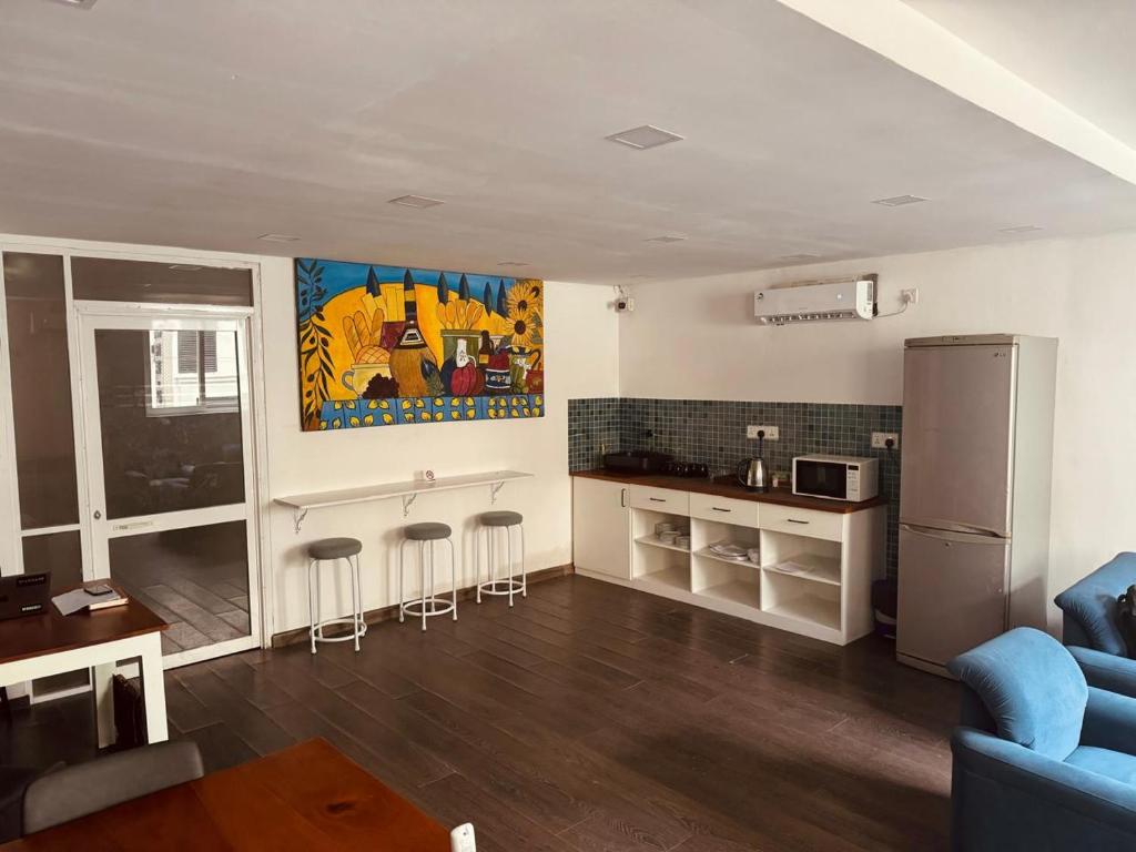Kuchyň nebo kuchyňský kout v ubytování CityRest Fort