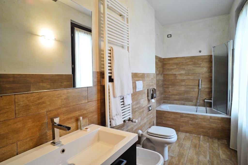 Koupelna v ubytování Agriturismo La Camilla