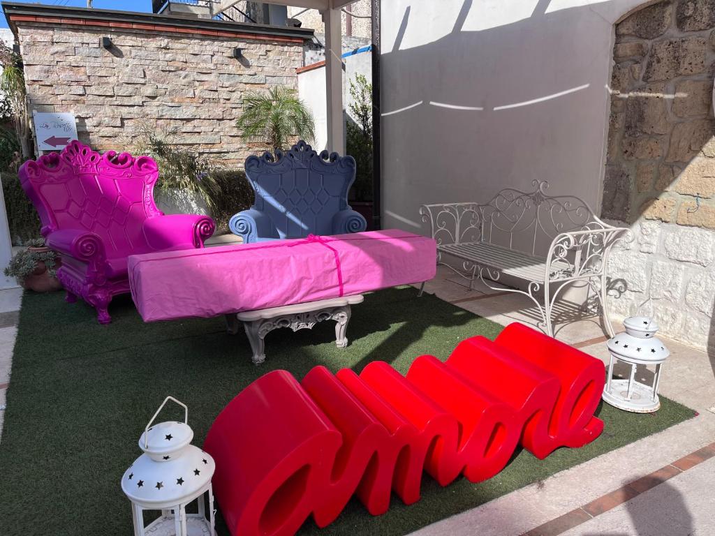 Posezení v ubytování Hotel La Rosetta Scauri