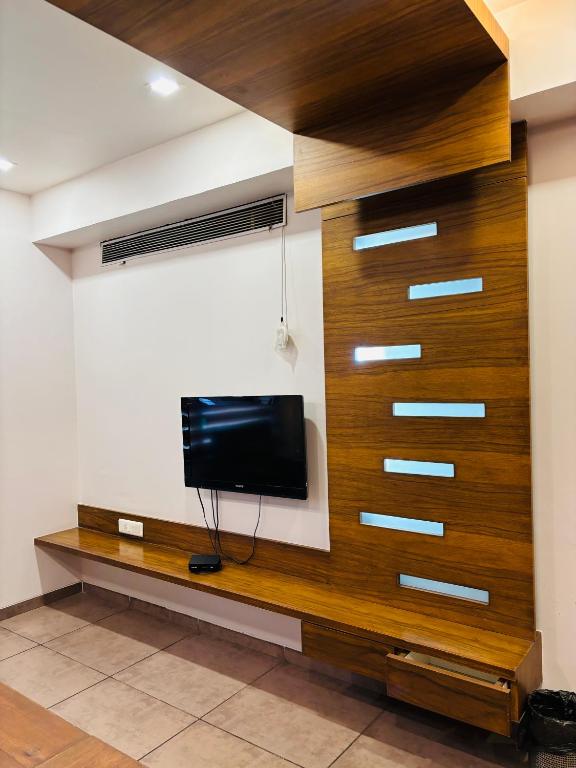 TV a/nebo společenská místnost v ubytování Hotel Kanan