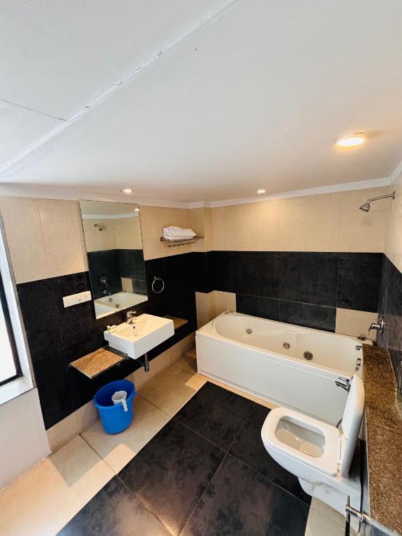 Koupelna v ubytování Hotel Kanan