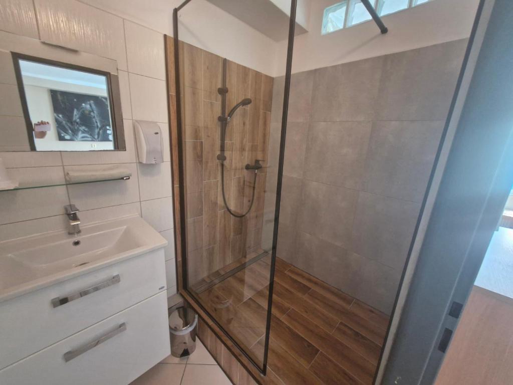 Kúpeľňa v ubytovaní Penzion Flipper
