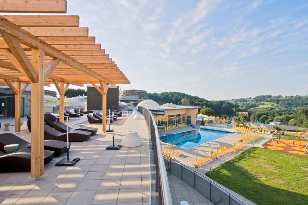 Bazén v ubytování Thermenhotel PuchasPLUS Stegersbach nebo v jeho okolí
