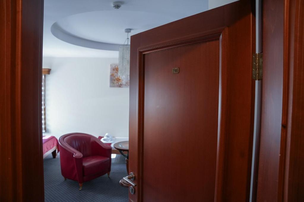 Posezení v ubytování Comfort Lodge