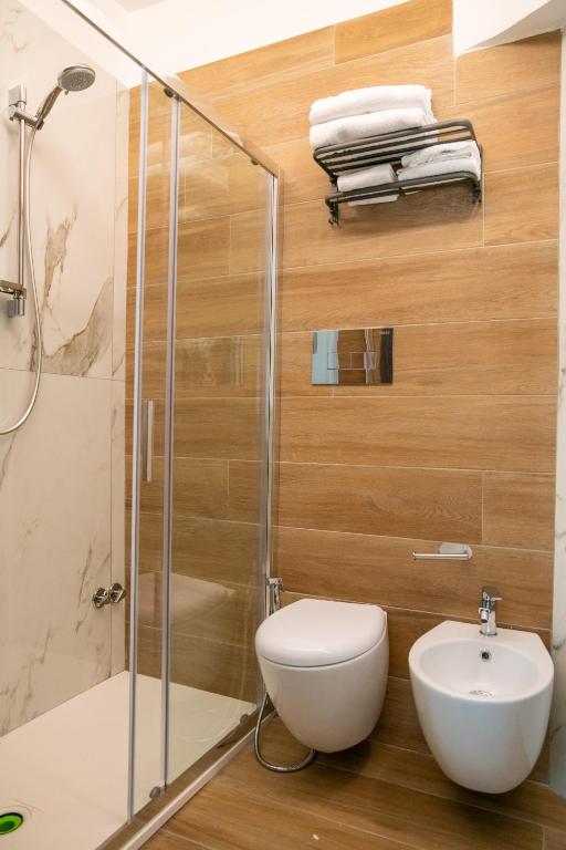 Koupelna v ubytování Hotel Cocceio