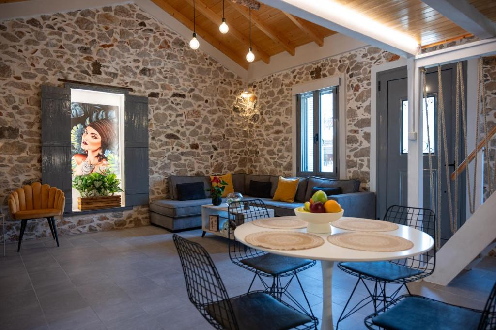 Posezení v ubytování Centro Stone House
