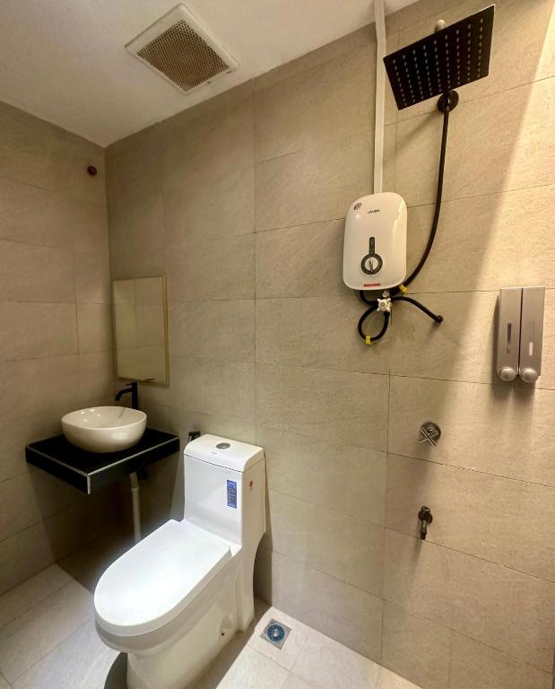 Koupelna v ubytování Mangrove Hotel Tawau