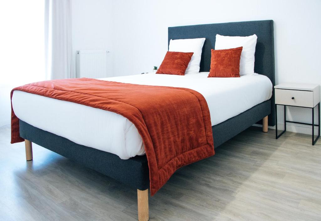 Posteľ alebo postele v izbe v ubytovaní Twenty Business Flats Lille - Bayard