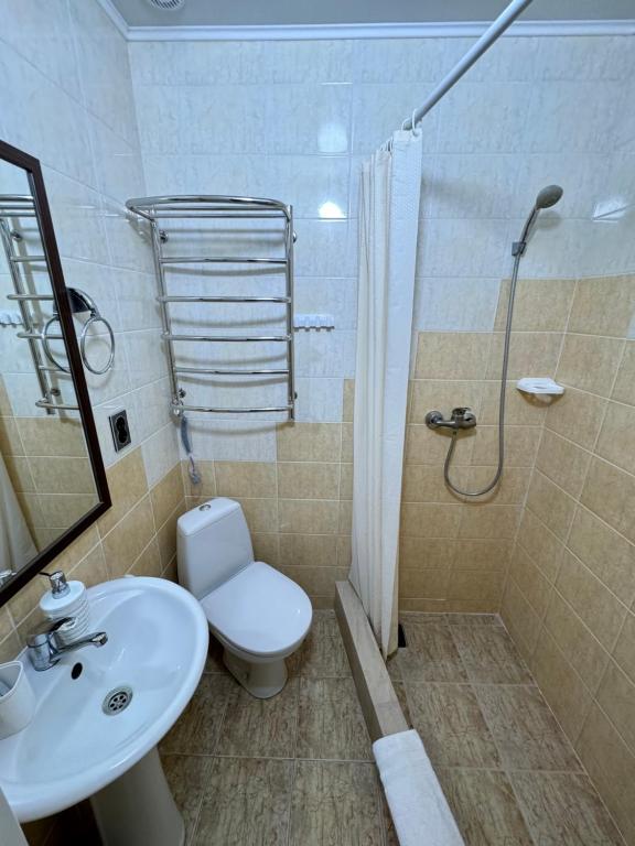 Koupelna v ubytování Садиба