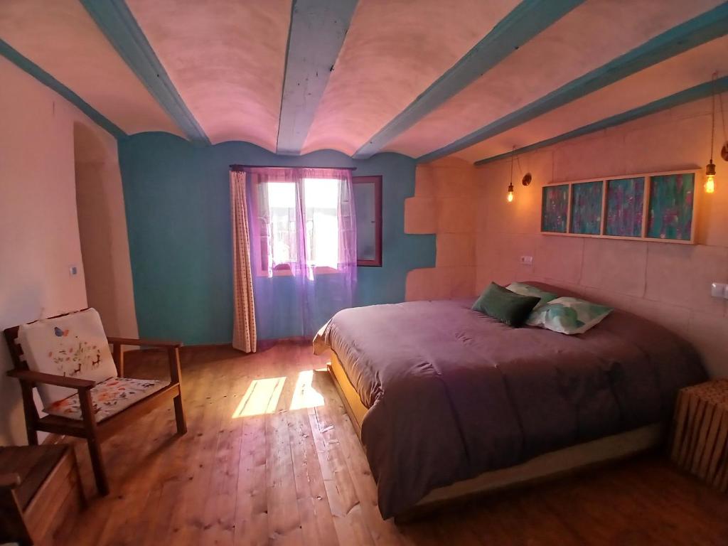 Casa Rural Italuna - Chambre Double Avec Vue Sur Piscine