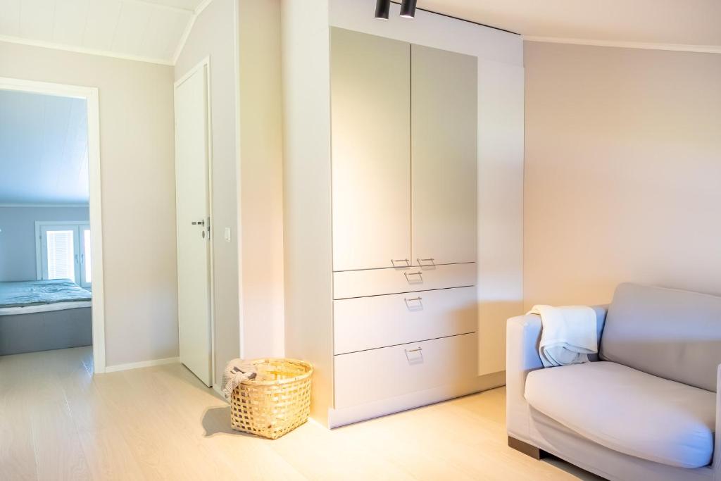 Кровать или кровати в номере Lake view Vuokatti Apartment