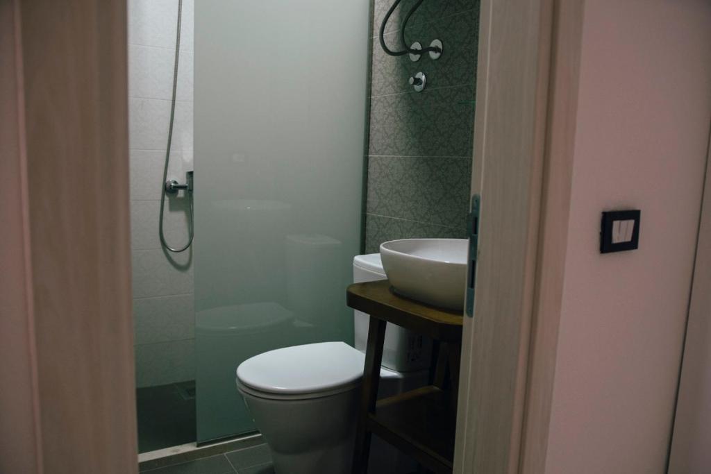 Koupelna v ubytování Premium apartments