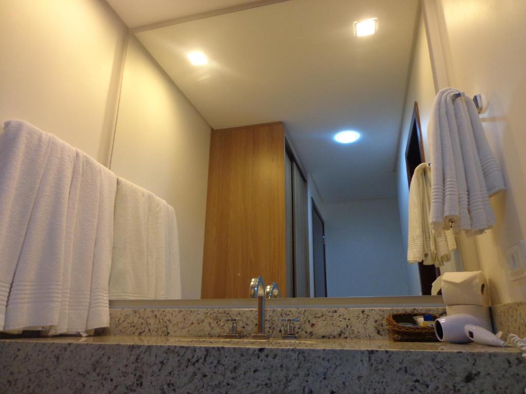 Koupelna v ubytování Foz Presidente Comfort Hotel