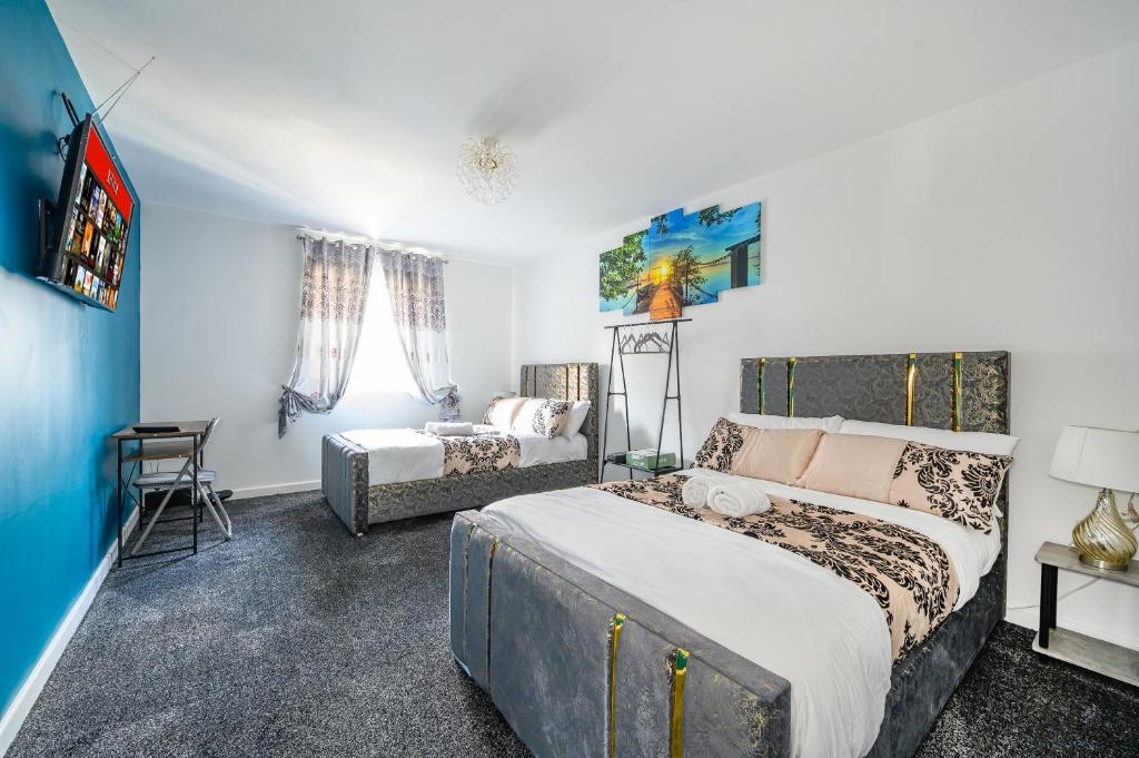 Postel nebo postele na pokoji v ubytování -RA 2F 421- For your Relaxed,Cosy stay,Parking