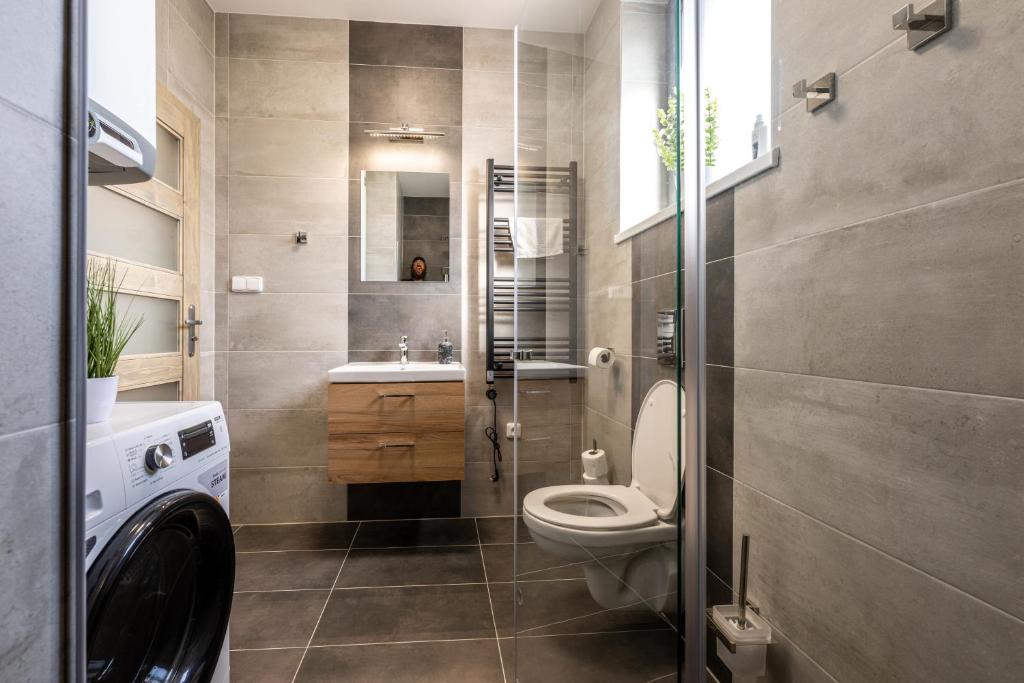 Koupelna v ubytování Apartmány Lucie
