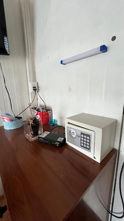 TV a/nebo společenská místnost v ubytování Cabaña con estacionamiento privado